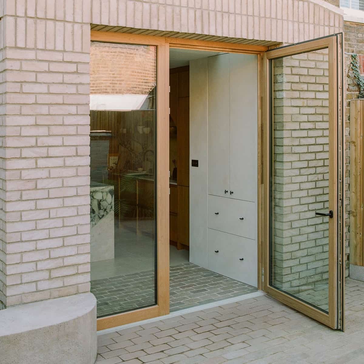 Timber and timber aluminium balcony doors