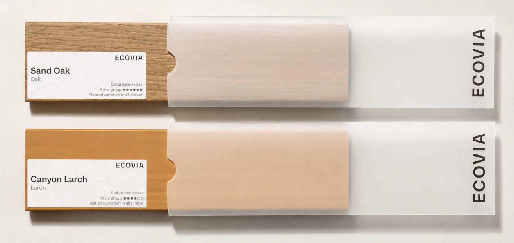 Oak and larch samples