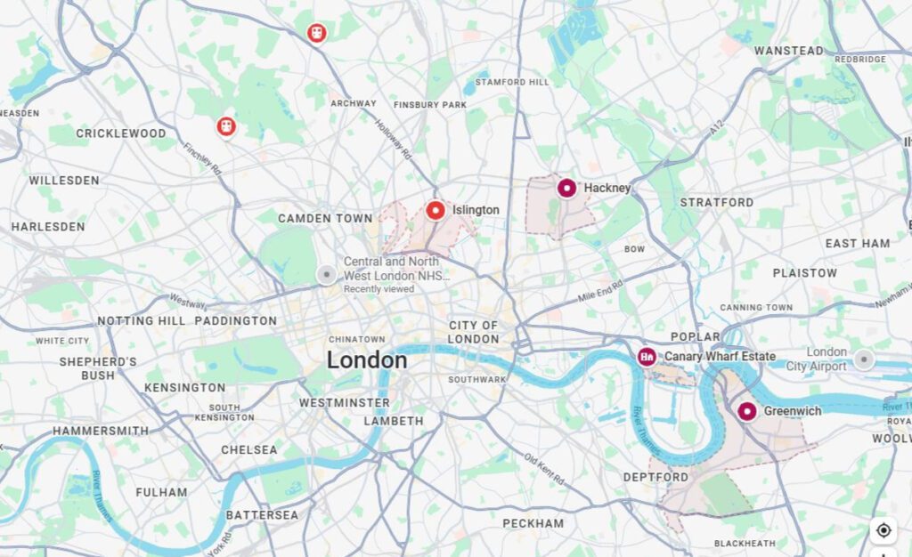 North and East London