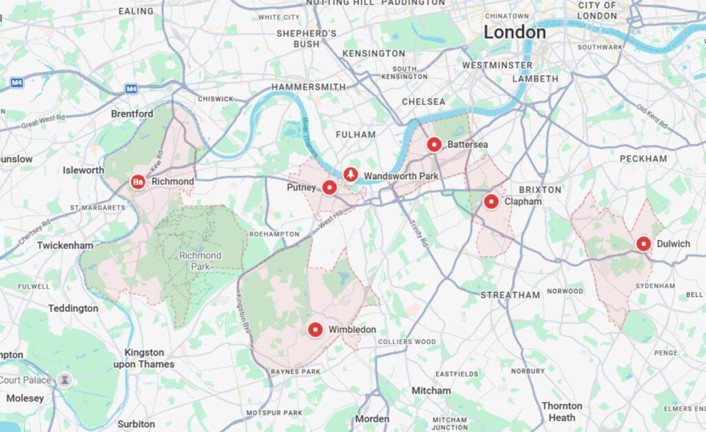 South and south west London
